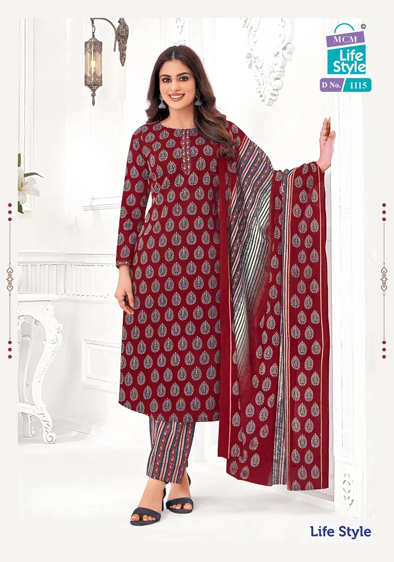 Mcm Lifestyle Vol 11 Printed Cotton Dress Material Wholesalers In Delhi